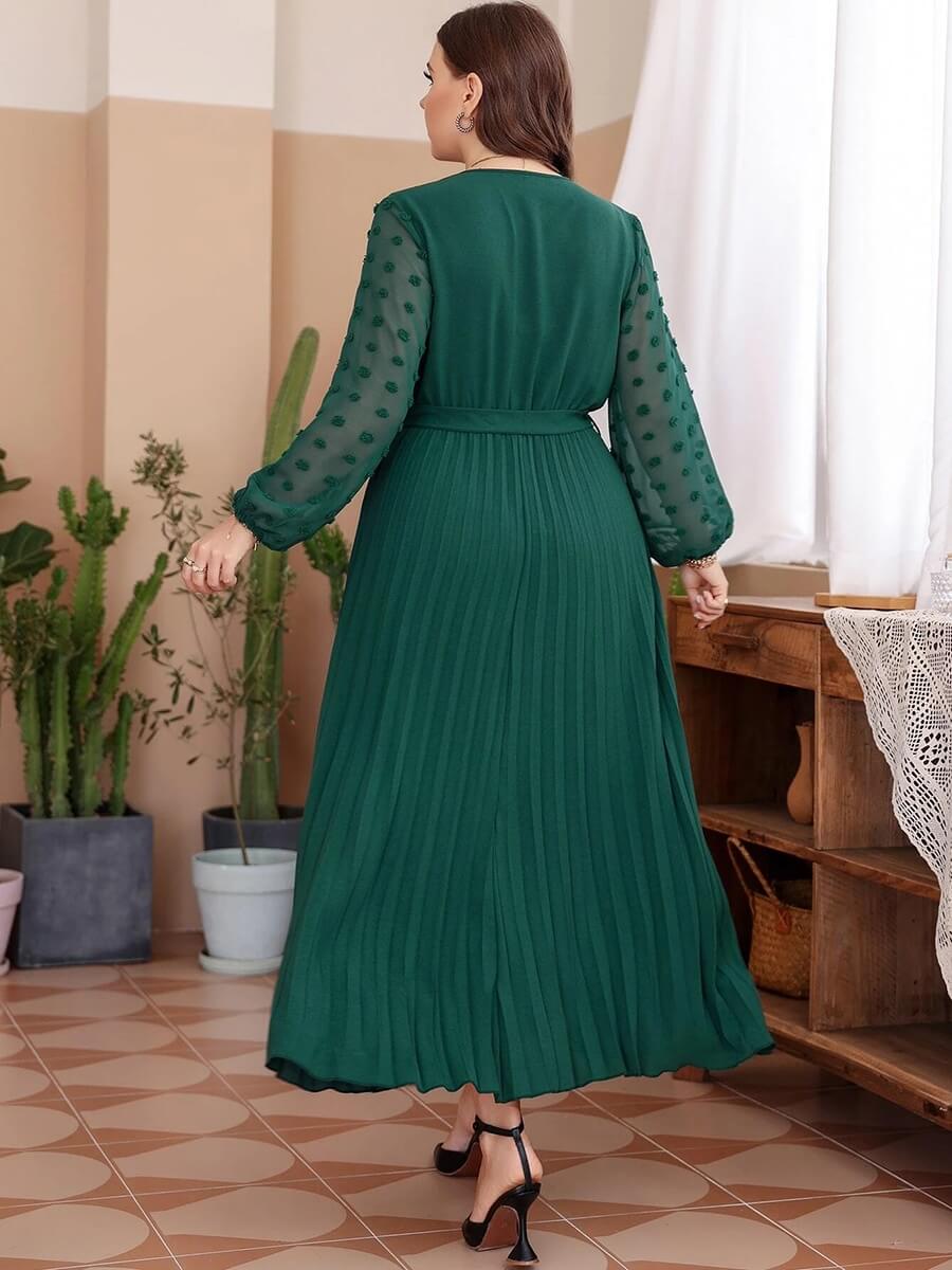 Vestido Casual Midi de Chiffon Vienna - Plus Size